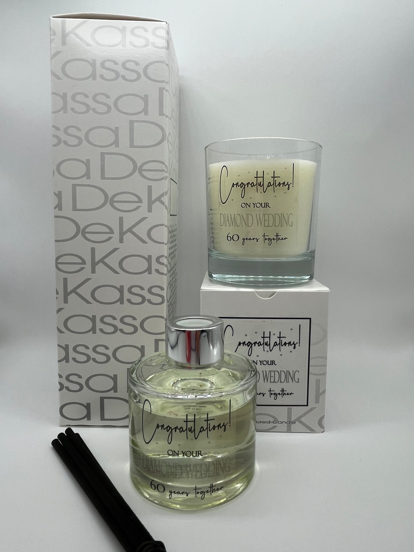 Congratulations! on your Diamond Wedding 60 years together | Luxury Scented Reed Diffuser