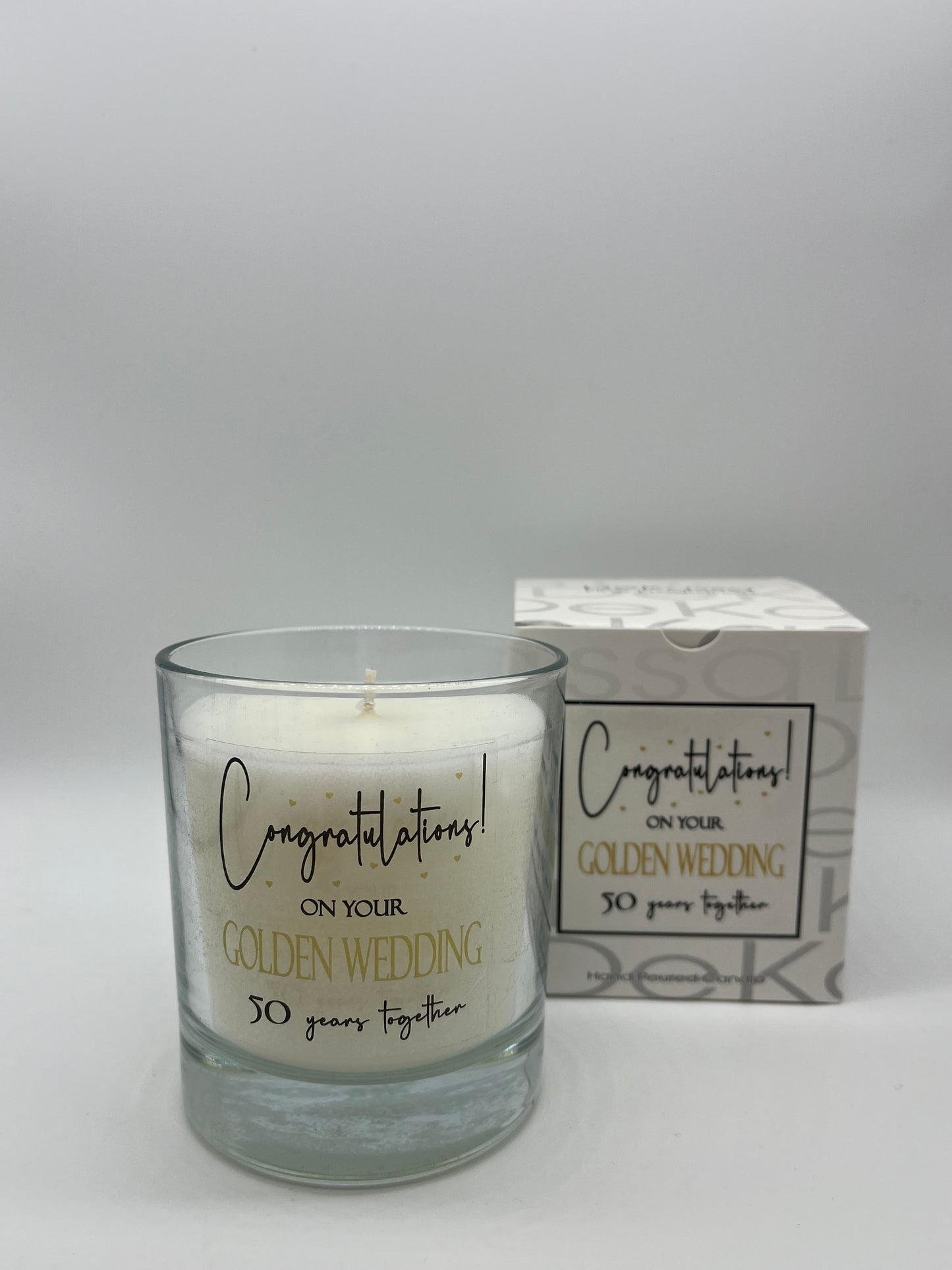 Congratulations! on your Golden Wedding 50 years together | Luxury Scented Candle