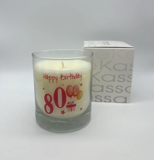 Happy Birthday 80 | Luxury Scented Candle