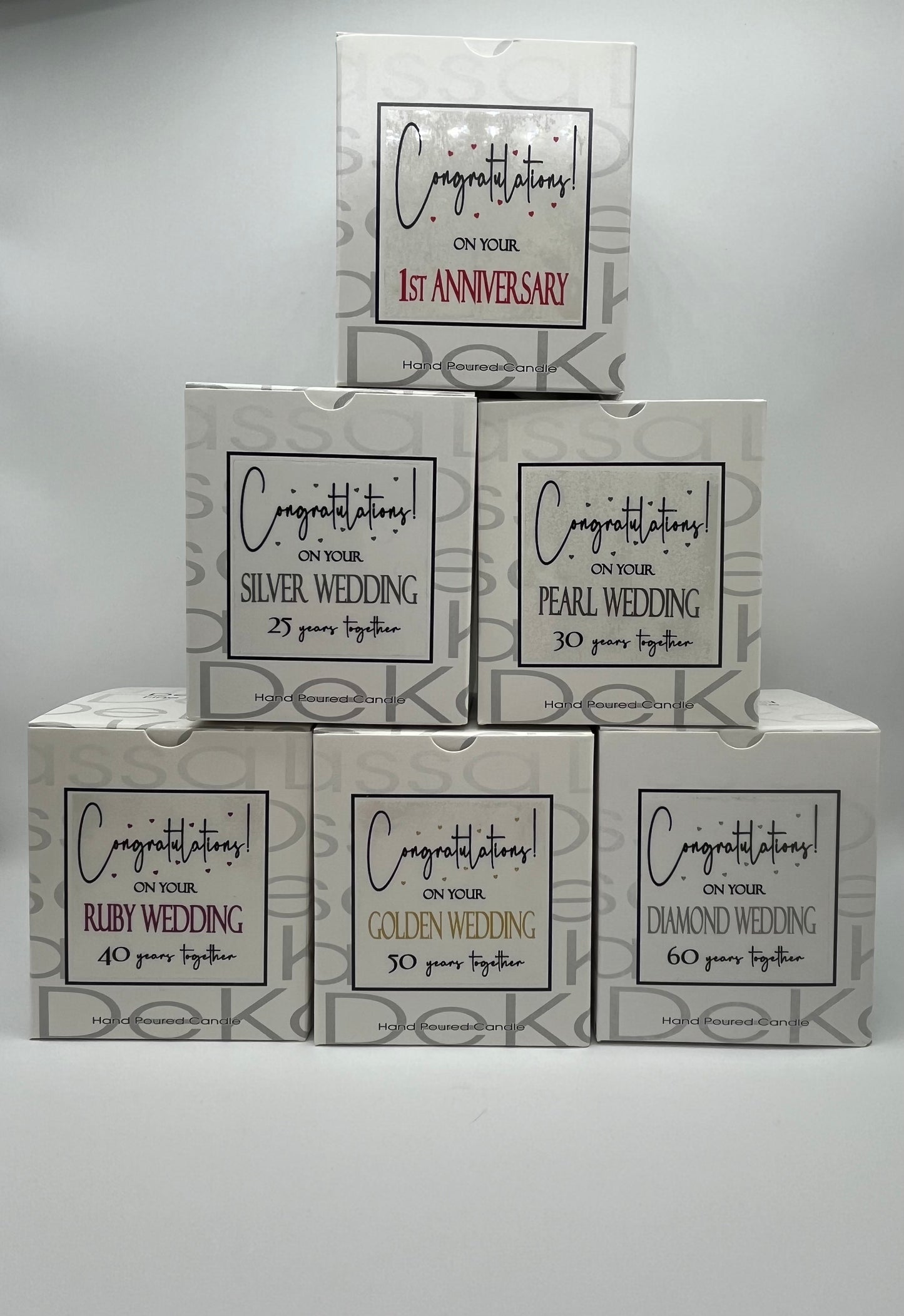Congratulations! on your Golden Wedding 50 years together | Luxury Scented Candle