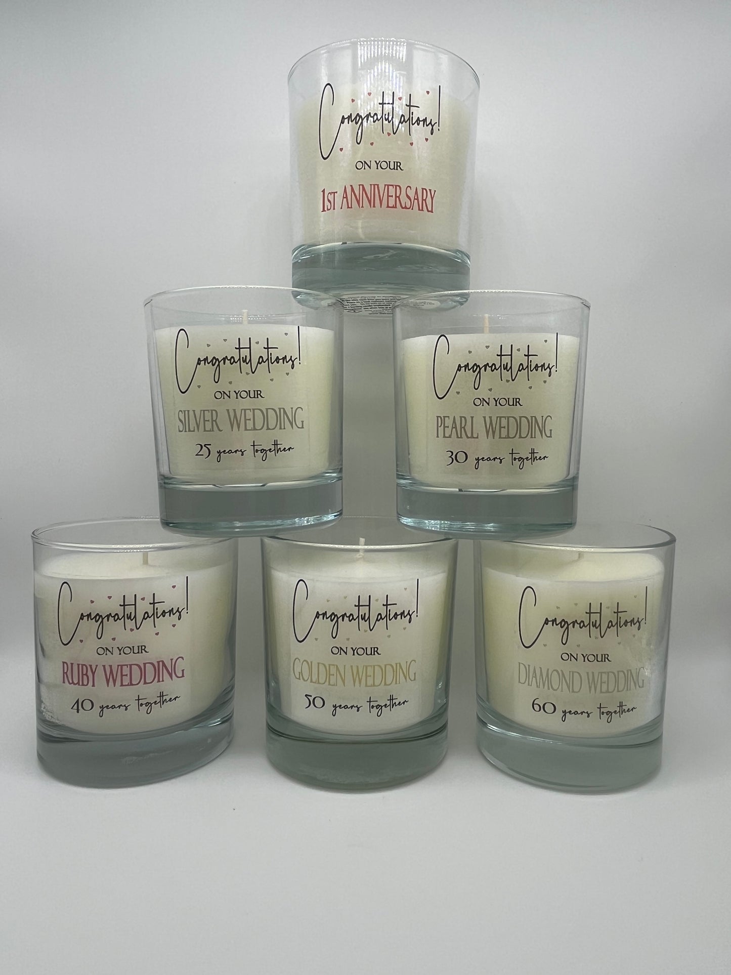 Congratulations! on your Golden Wedding 50 years together | Luxury Scented Candle