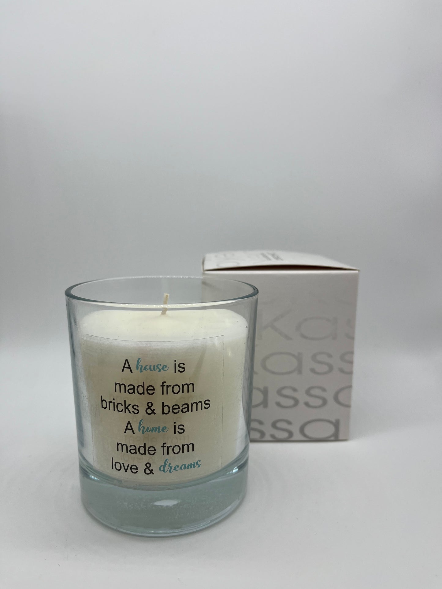 A House is made from bricks & beams. A Home is made from love & dreams | Luxury Scented Candle