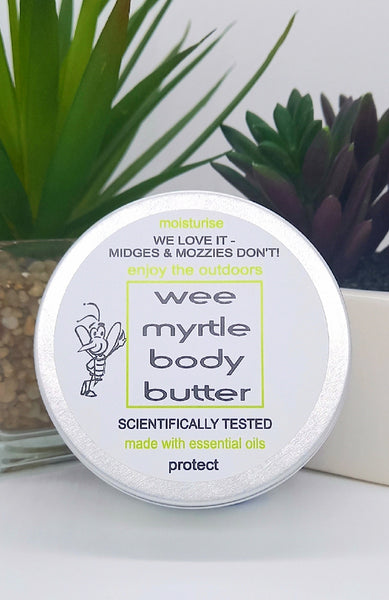 Wee Myrtle Body Butter | Natural Skin Care we love, midgies and mozzies don't