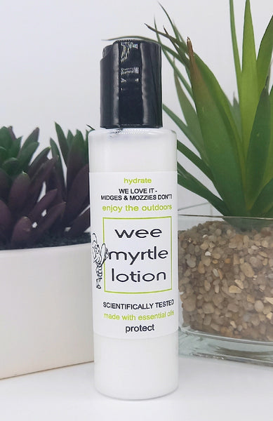 Wee Myrtle Body Lotion | Natural Skin Care we love, midges don't!