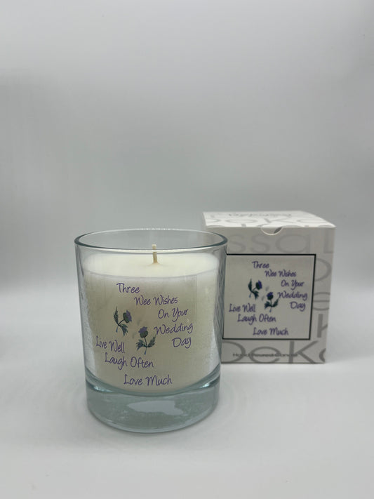 Three Wee Wishes on your Wedding Day | Luxury Scented Candle