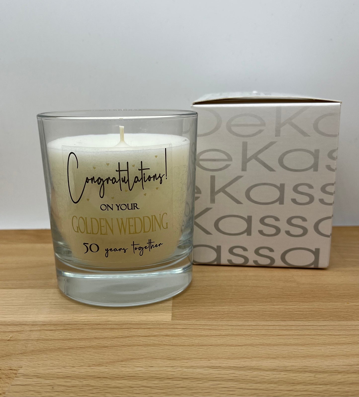 Congratulations! on your Golden Wedding 50 years together | Luxury Scented Candle