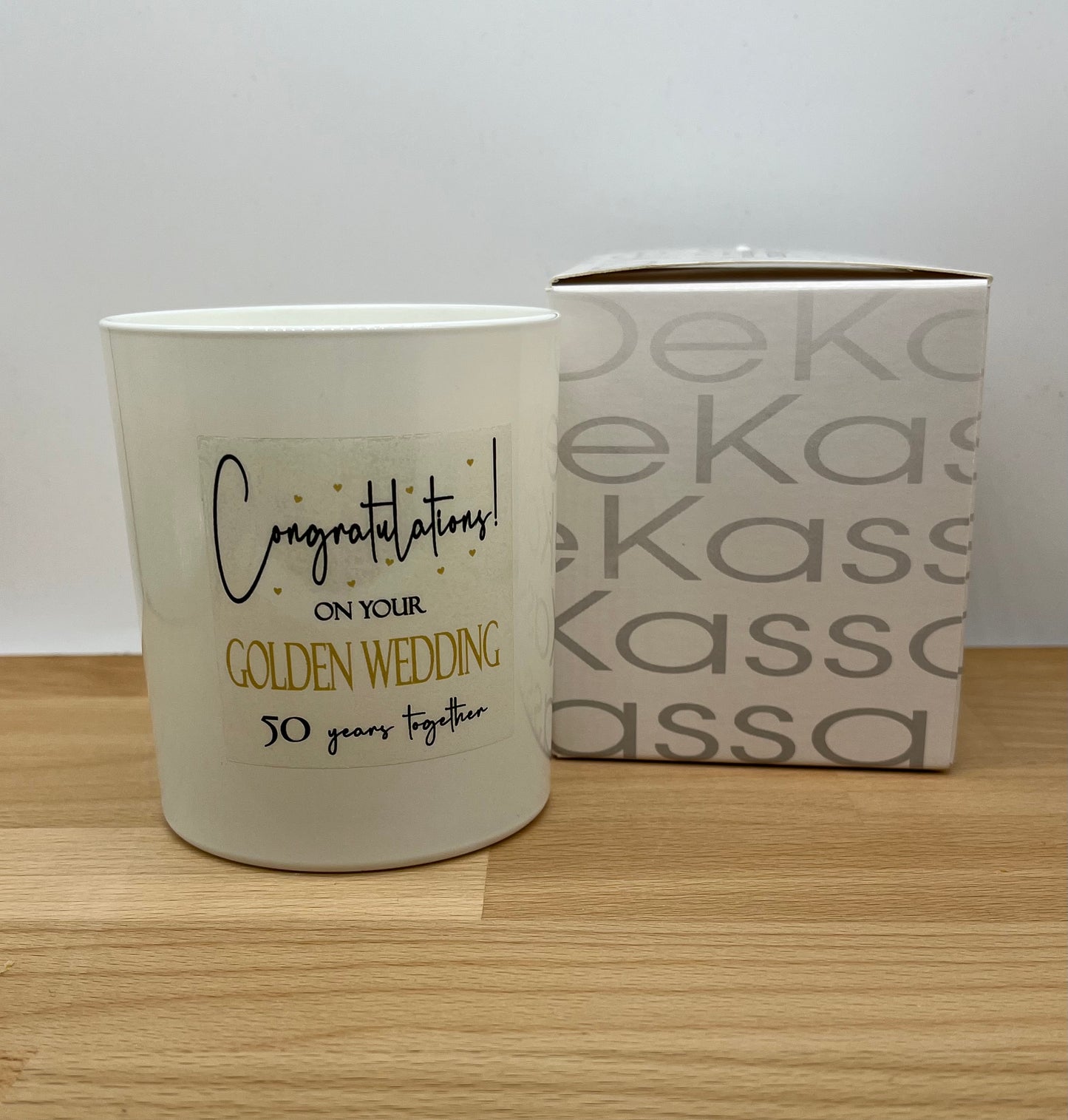 Congratulations! on your Golden Wedding 50 years together | Luxury Scented Candle