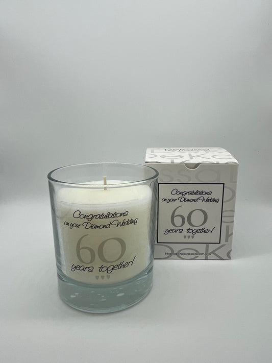 Congratulations on your Diamond Wedding 60 Years Together! | Luxury Scented Candle