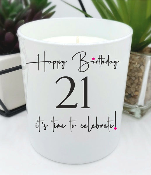 21st birthday candle gift