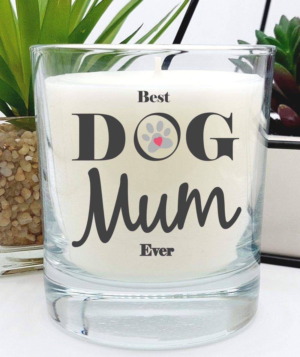 Dog Mum scented candle gift