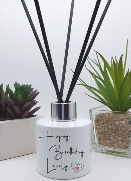Happy Birthday Lovely reed diffuser gift