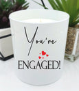 You're engaged luxury scented candle gift