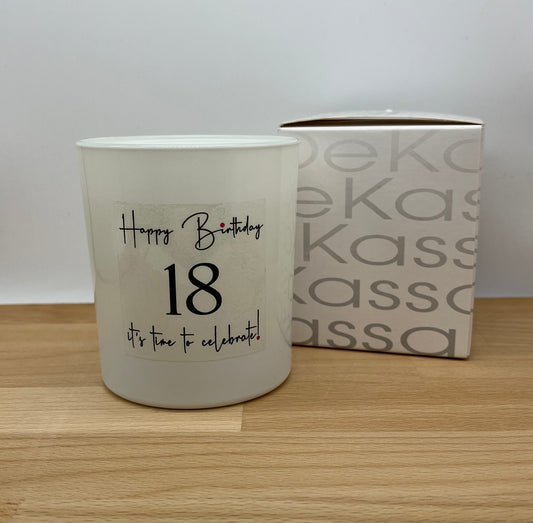 Happy Birthday 18 it's time to celebrate! | Luxury Scented Candle