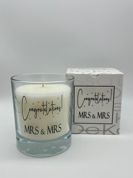 Congratulations! Mrs & Mrs | Luxury Scented Candle