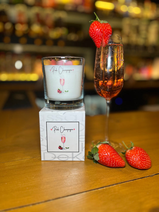 Pink Champagne | Luxury Scented Cocktail Candle