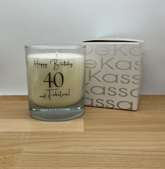 Happy Birthday 40 and Fabulous! | Luxury Scented Candle