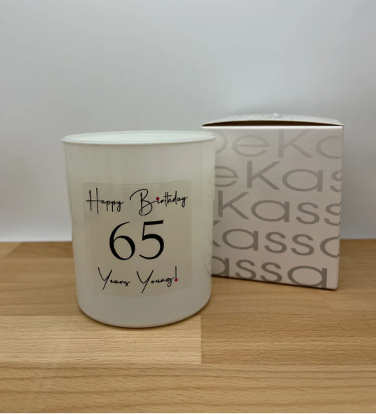 Happy Birthday 65 Years Young!  | Luxury Scented Candle