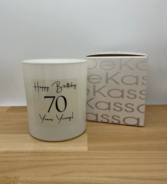 Happy Birthday 70 Years Young! | Luxury Scented Candle