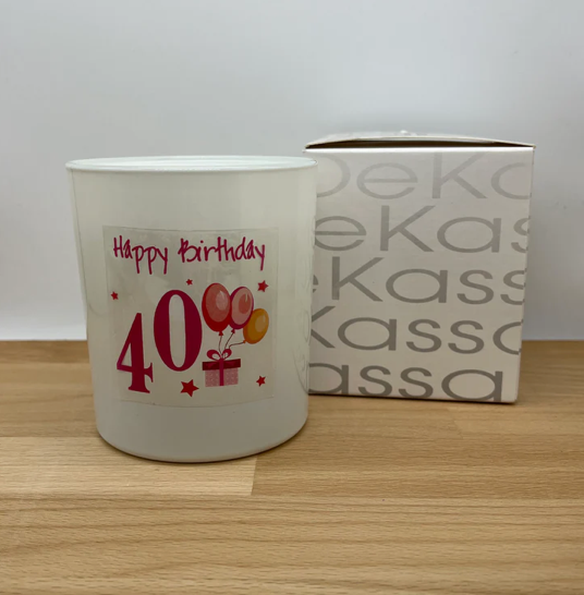 Happy Birthday 40 | Luxury Scented Candle