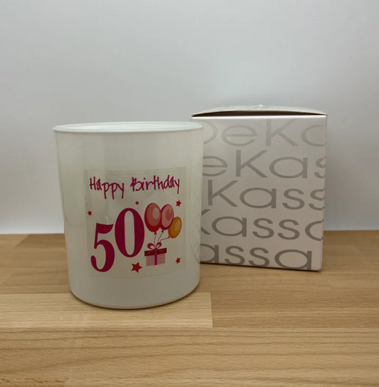 Happy Birthday 50 | Luxury Scented Candle