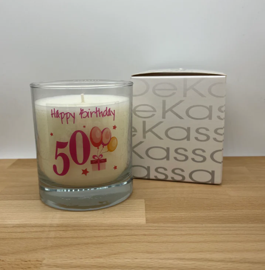 Happy Birthday 50 | Luxury Scented Candle