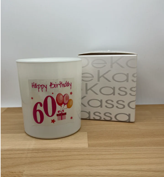 Happy Birthday 60 | Luxury Scented Candle