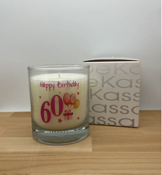 Happy Birthday 60 | Luxury Scented Candle