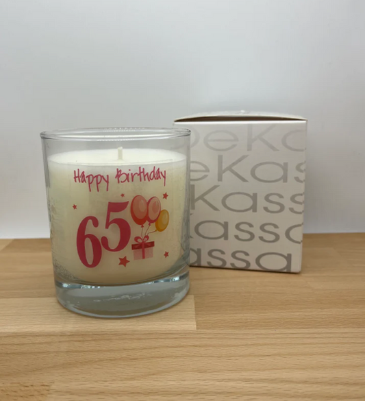 Happy Birthday 65 | Luxury Scented Candle