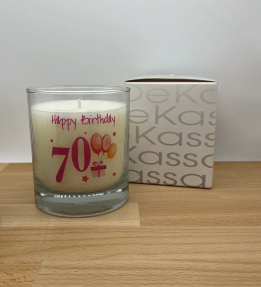 Happy Birthday 70 | Luxury Scented Candle