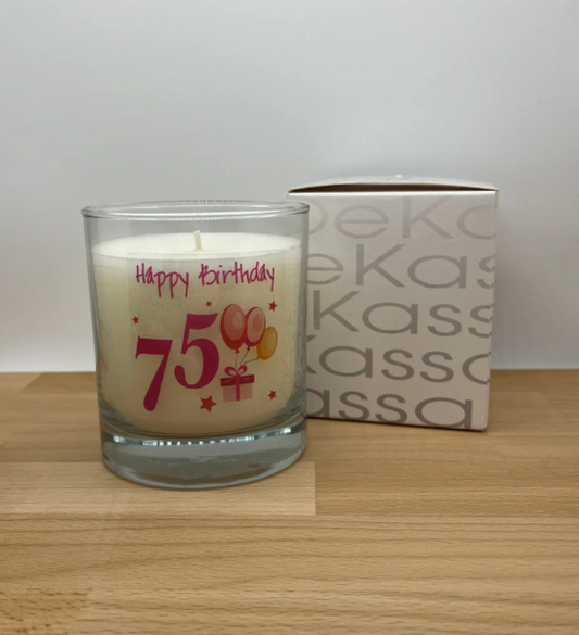 Happy Birthday 75 | Luxury Scented Candle