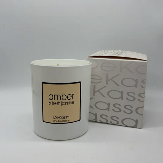 Amber & Fresh Jasmine | Luxury Scented Candle