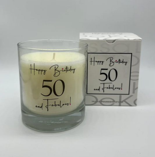 Happy Birthday 50 and Fabulous! | Luxury Scented Candle