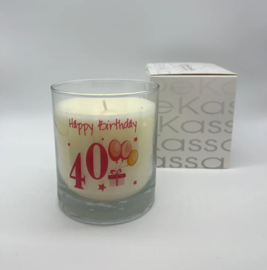 Happy Birthday 40 | Luxury Scented Candle