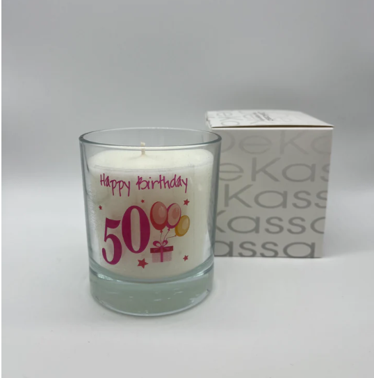 Happy Birthday 50 | Luxury Scented Candle