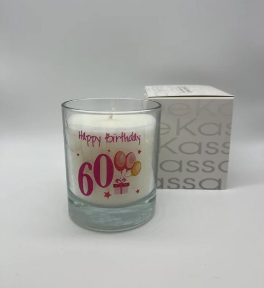 Happy Birthday 60 | Luxury Scented Candle