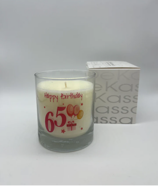 Happy Birthday 65 | Luxury Scented Candle