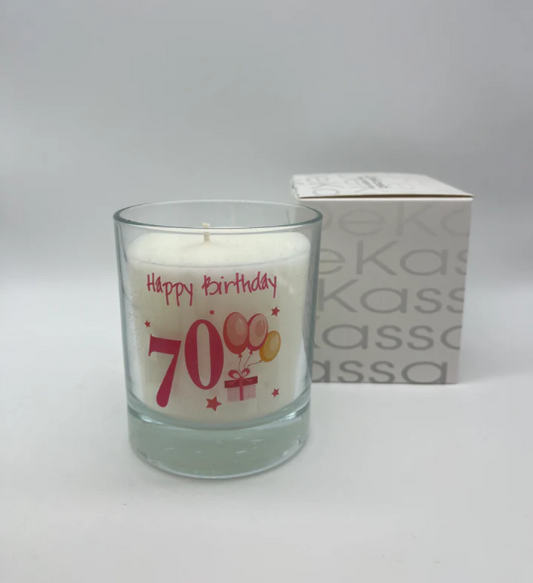 Happy Birthday 70 | Luxury Scented Candle