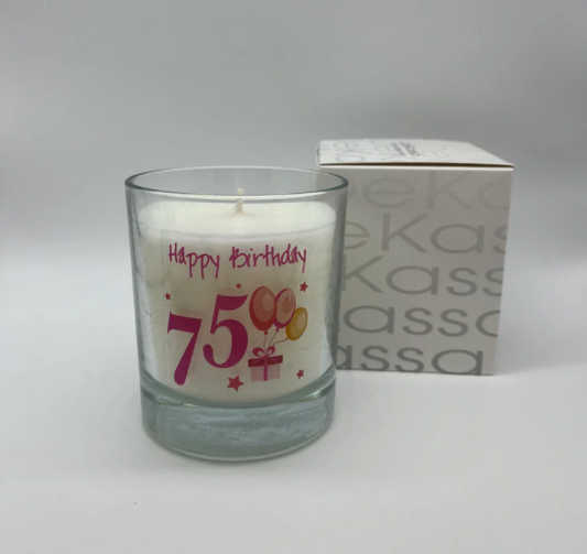 Happy Birthday 75 | Luxury Scented Candle