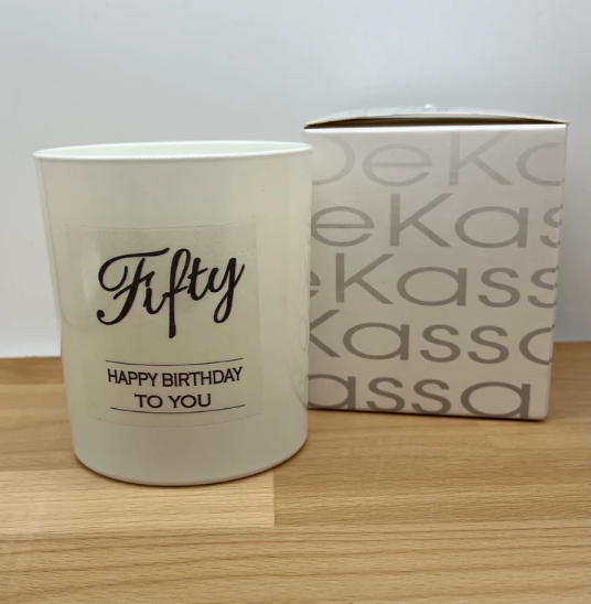 Fifty Happy Birthday to you |  Luxury Scented Candle