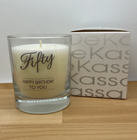 Fifty Happy Birthday to you |  Luxury Scented Candle