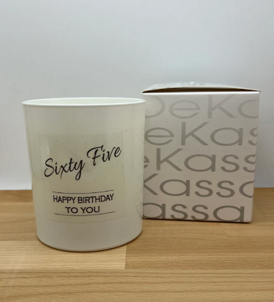 Sixty Five Happy Birthday to you | Luxury Scented Candle