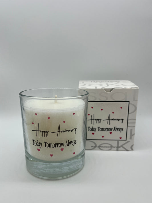 Happy Anniversary Today Tomorrow Always | Luxury Scented Candle