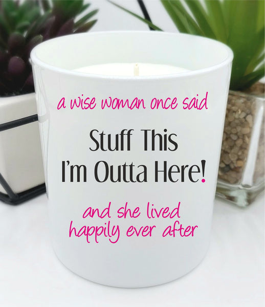 Wise Woman Retirement candle gift