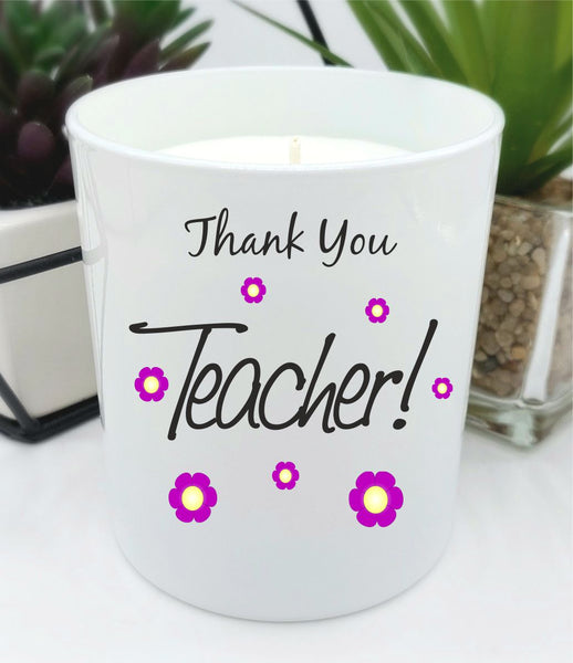 Thank You Teacher Gift - luxury scented candle