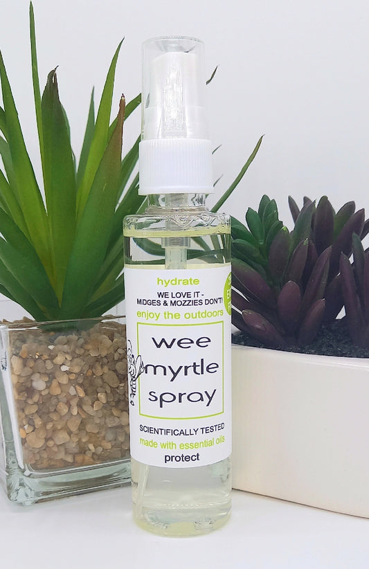 wee myrtle natural midge insect repellent spray