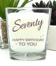 70th birthday scented candle gift