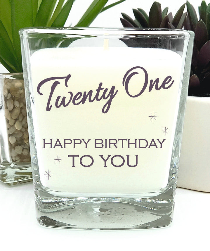 21st birthday gift scented candle