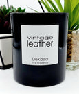 Vintage Leather - Luxury Scented Black Gloss Candle - 25% off!